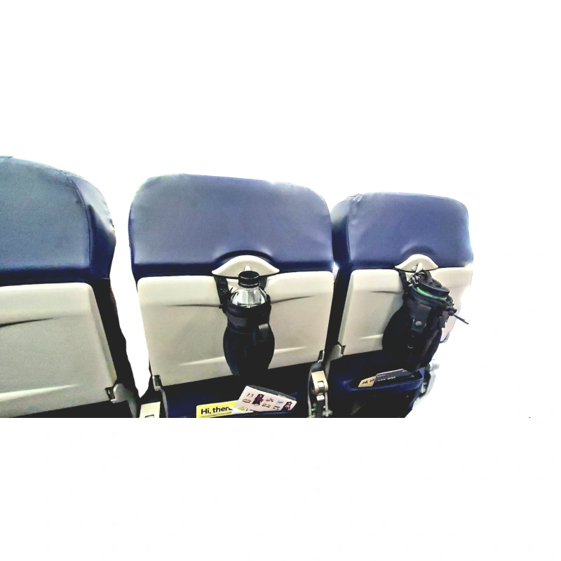 Original and Wingmate XL on airplane seat back